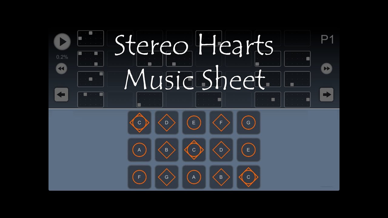 Sky: Children of the Light~ Stereo Hearts by Gym Class Heroes ft. Adam Levine; Music Sheet