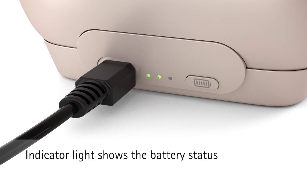 How to charge Phonak Audéo B-R hearing aid with the Phonak Power Pack