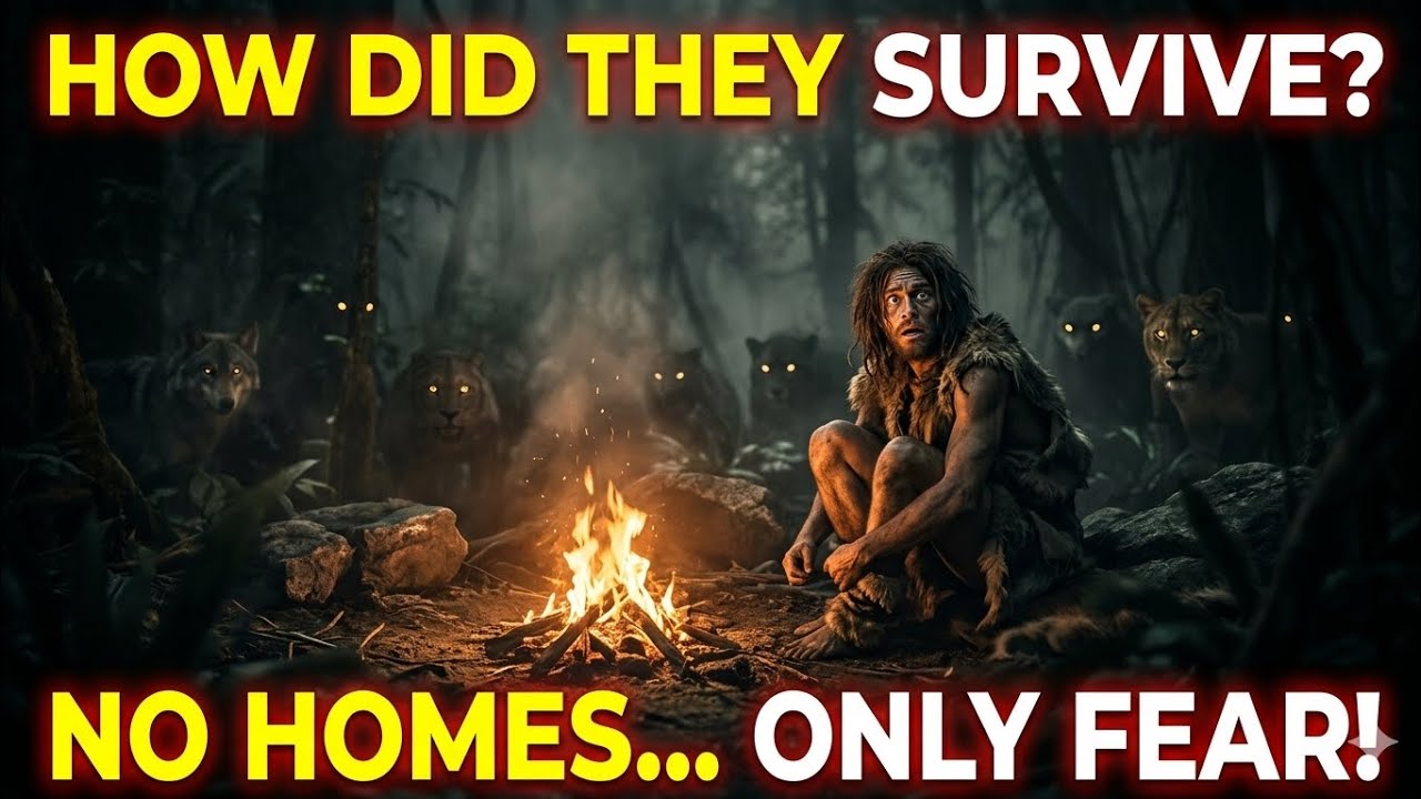 &ldquo;How Ancient Humans Survived Deadly Nights in the Wild 🌙🔥&rdquo;