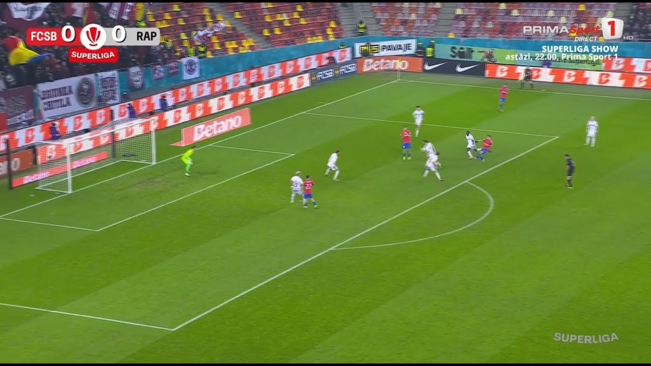 REZUMAT: FCSB - Rapid 2-1. Victorie mare în derby, dar cu emoţii pe final. Meci cu 2 penalty-uri