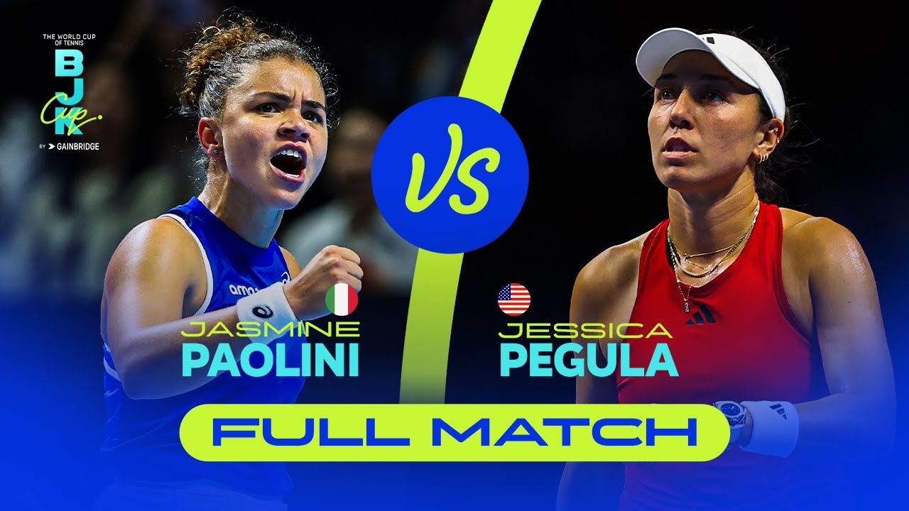 Jasmine Paolini (ITA) v Jessica Pegula (USA) | 2025 Billie Jean King Cup Finals | FULL MATCH