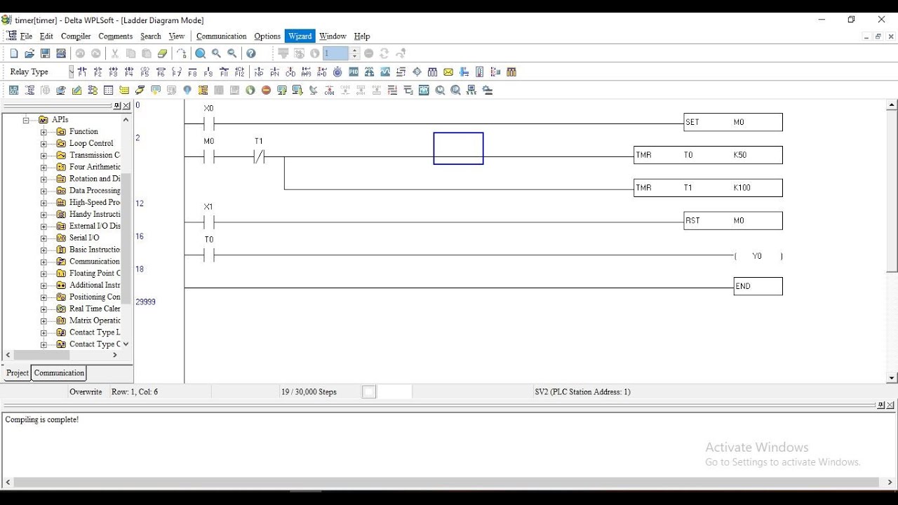 ডেল্টা পিএলসি অটোমেটিক টাইমার অন অফ প্রোগ্রাম।।  Delta PLC Automatic Timer On Off Program.