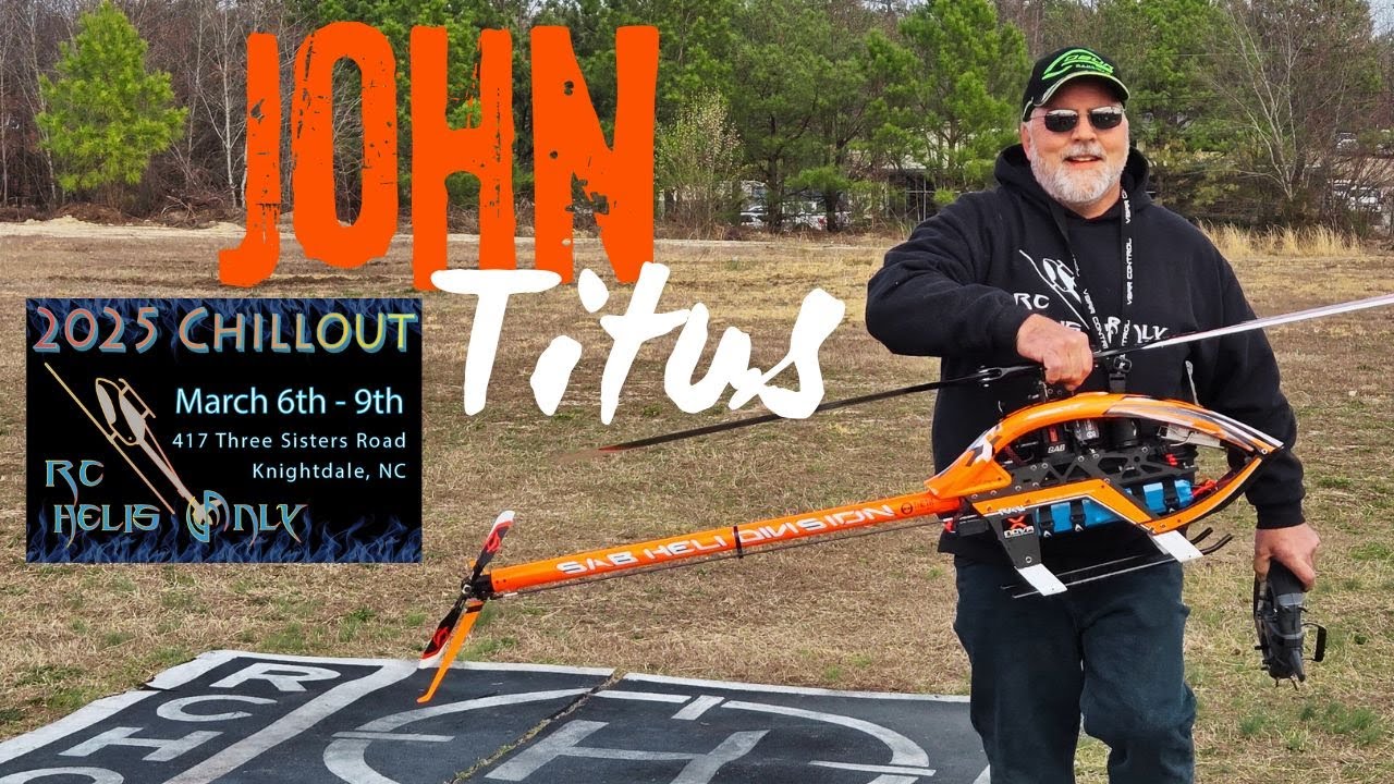 SAB RAW 700 John Titus at RCHO CHILLOUT 2025 RC Helicopter Flying Event