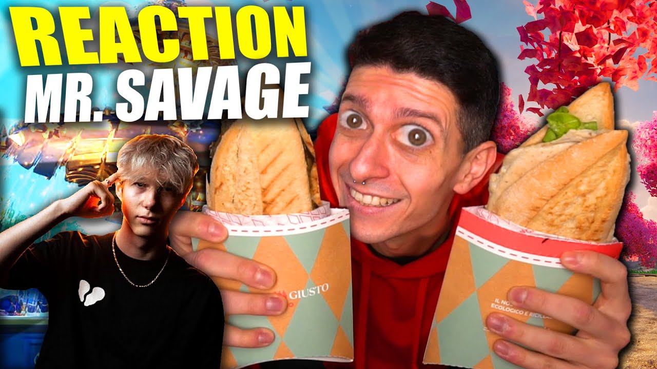 REACTION A MR. SAVAGE NELLA NUOVA STAGIONE DI FORTNITE MANGIANDO DUE GIGAPANINI !!