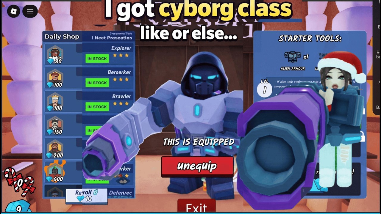 I UNLOCKED THE CYBORG CLASS in 99 Nights in the Forest / Roblox. It’s INSANELY OP!