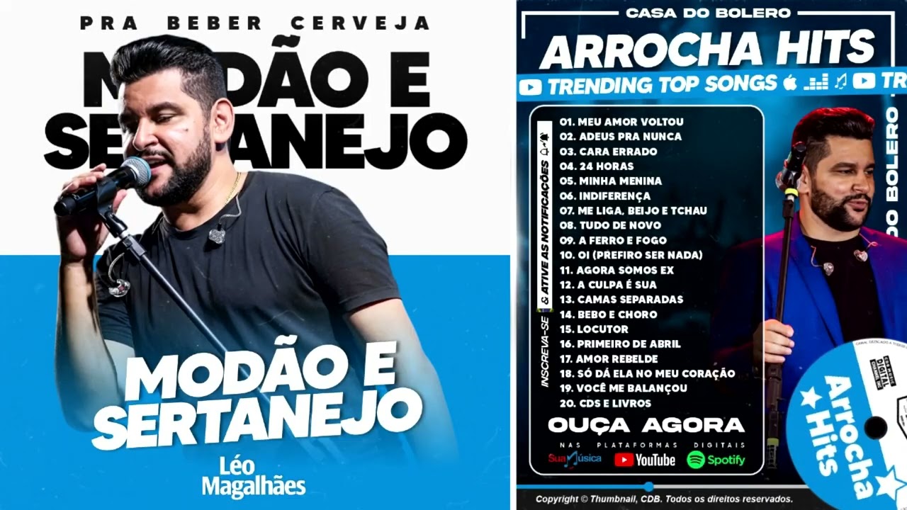 LÉO MAGALHÃES - MODÃO E SERTANEJO  - SÓ AS ANTIGAS - AS MELHORES E MAIS TOCADAS #léomagalhães