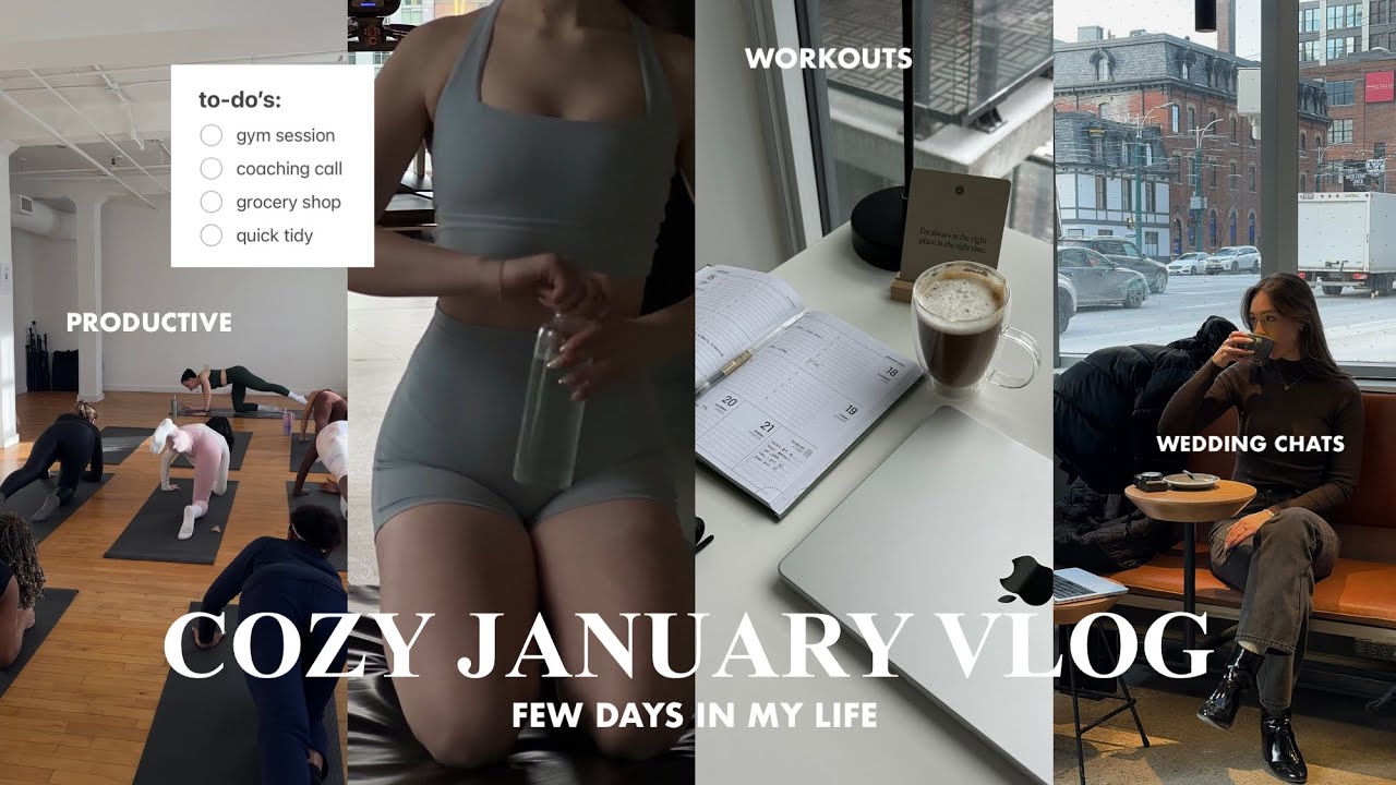 WEEKEND VLOG: cozy January days w/me, Toronto bridal show, workout routine, cozy recipes