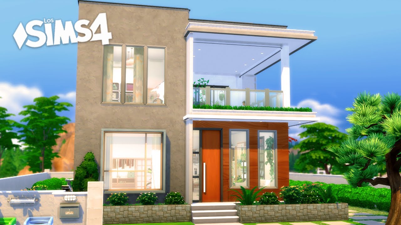 CASA DE LÍNEAS PURAS | Sims4 Speed build | #estherilla98