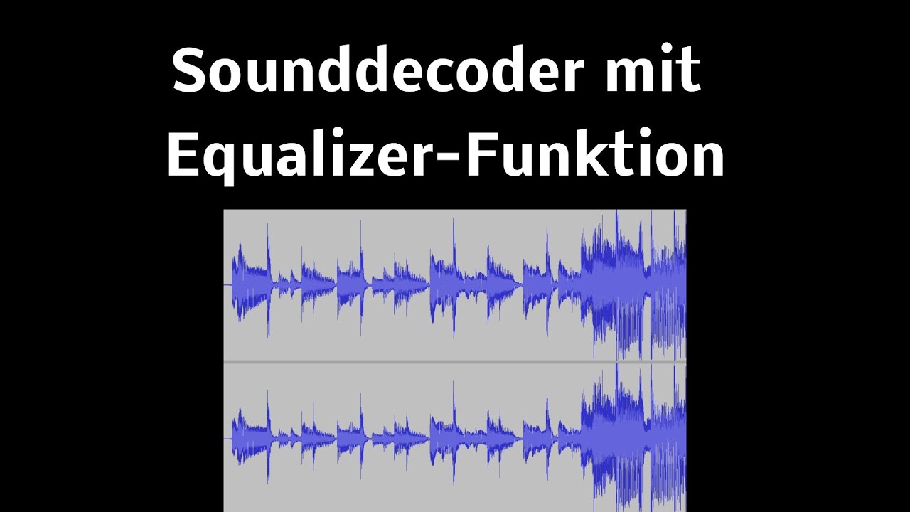 Modellbahn Sounddecoder mit Equalizer