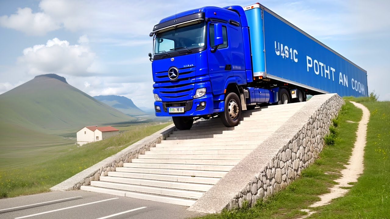 Cars vs Stairs on The Road Challenge in BeamNG Drive!
