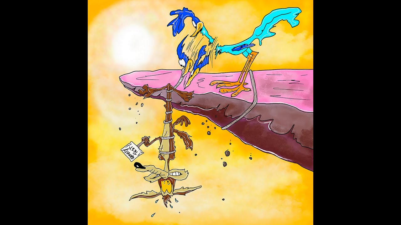 Artisticus 201 | Wile E. Coyote and the Road Runner * Gravity Test | Digital art * Procreate (2023)