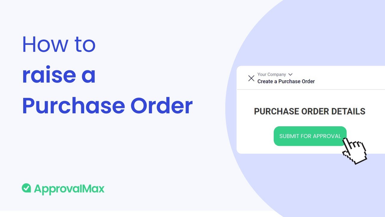 How to raise a Purchase Order