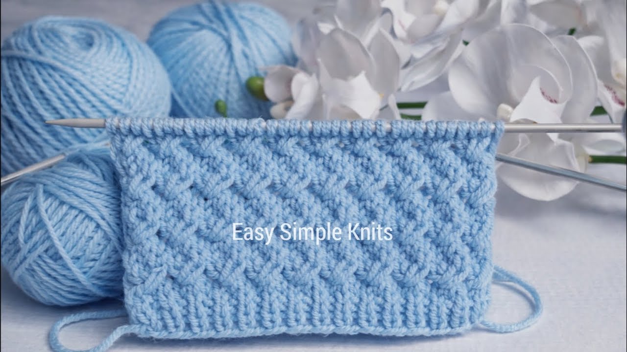 💫Beautiful  Knitting Stitch Pattern for Sweaters, Kids &Cardigans |Easy Repeat Stitch Tutorial