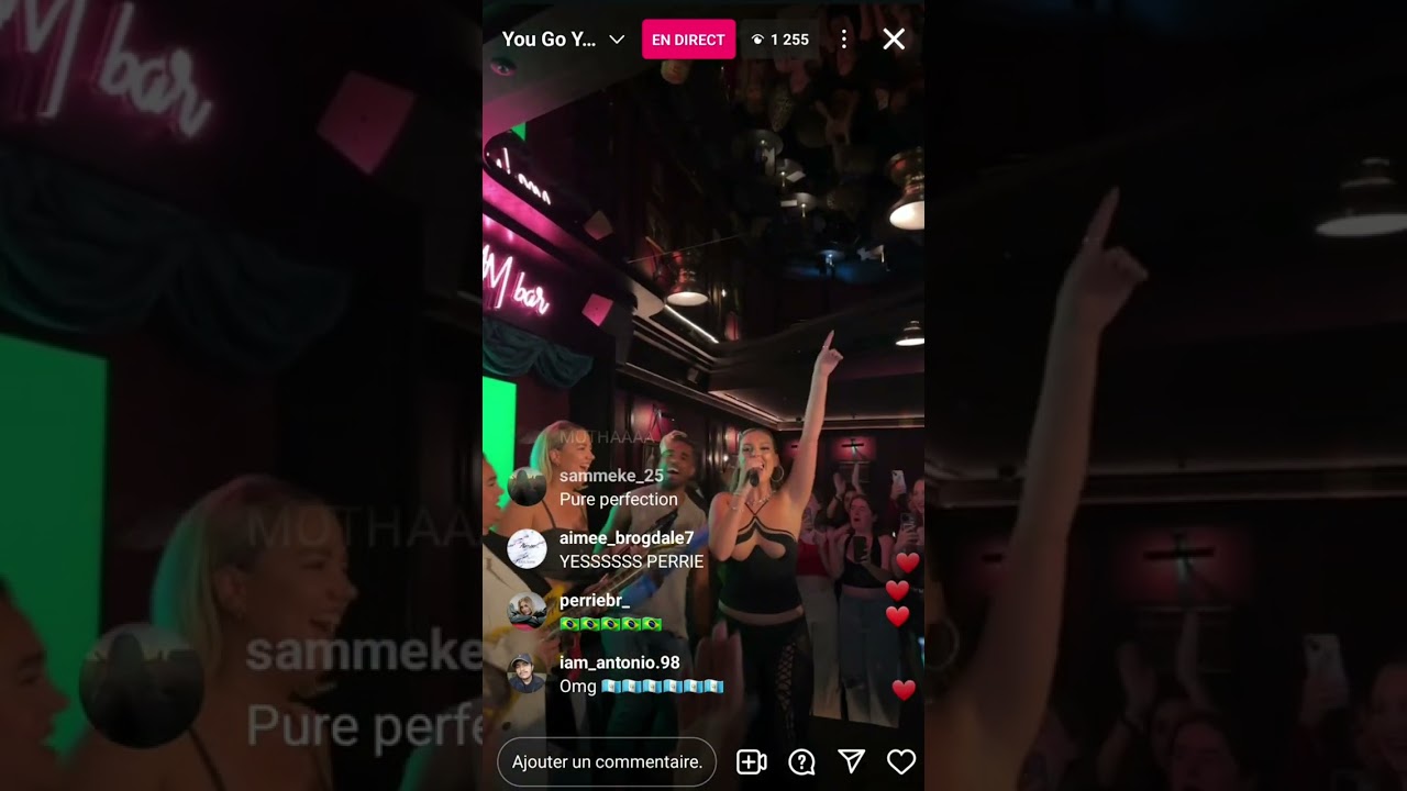 Perrie singing You Go Your Way - IG LIVE