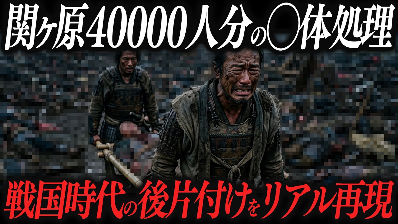 戦国時代、4万人が亡くなった合戦の◯体をどう処理した？【リアル再現】
