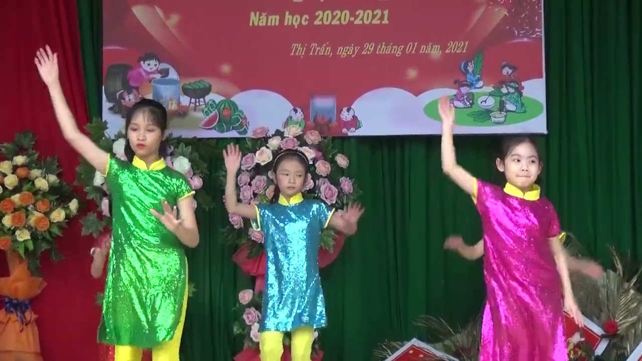 Trường Tiểu học Thị Trấn đón Tết năm học 2020 2021