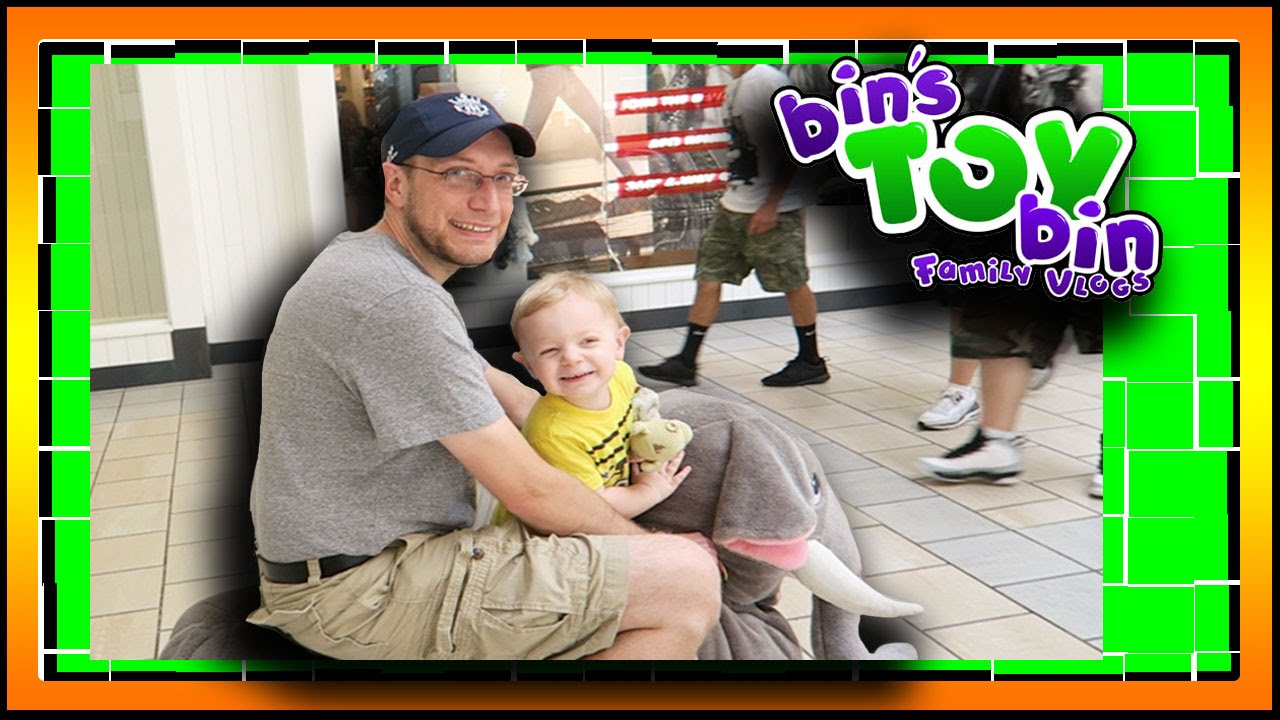 ELEPHANT RIDES & TOY HUNT AT THE MALL! 8.2.2016 | BinsToyBin Daily Vlog