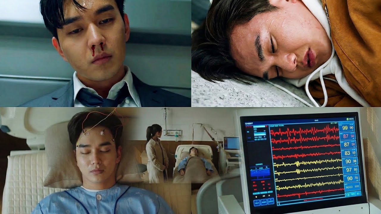 when he had a severe nosebleed and collapsed, everyone panicked. sick male lead kdrama hurt scene