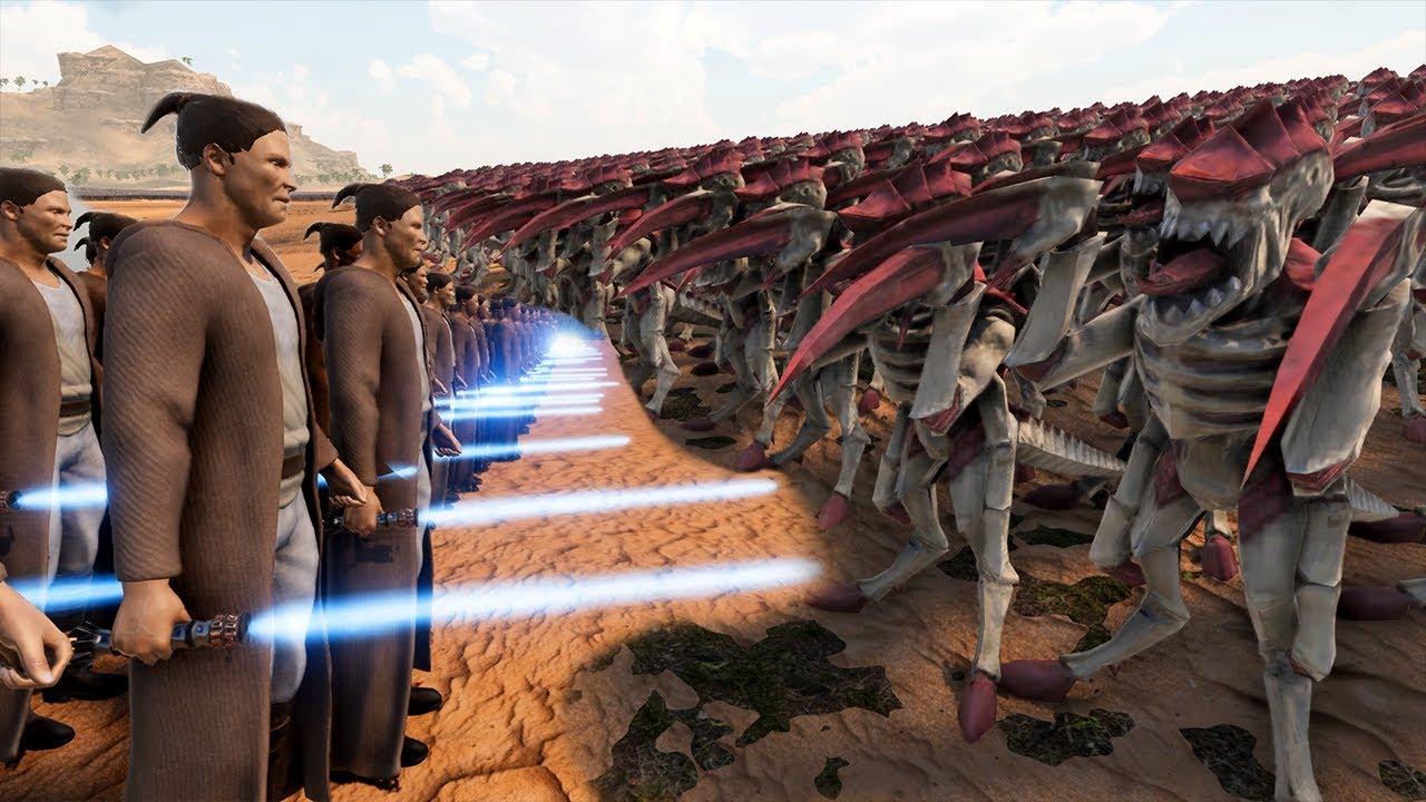 20,000 Jedi Knights vs 2,000,000 Tyranid Hormagaunt | Ultimate Epic Battle Simulator 2 | UEBS 2
