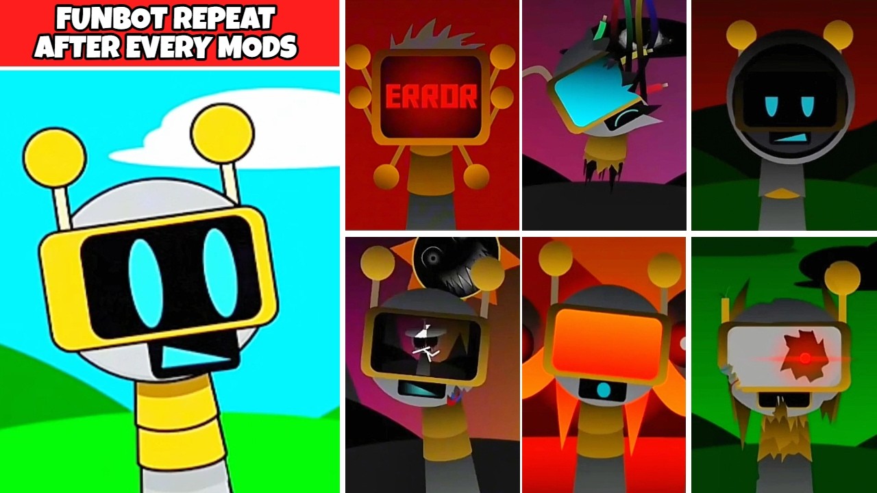 Sprunki FunBot Repeat After Every Phases And Mods