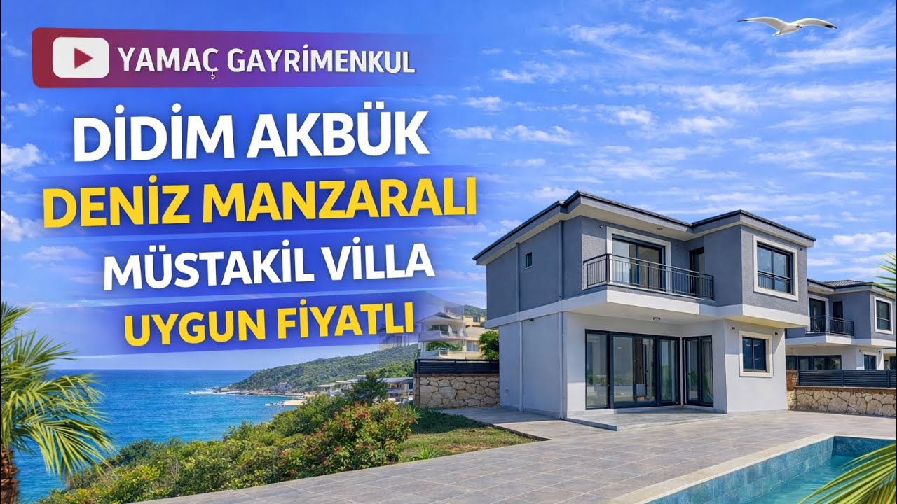 Didim Akbük’te Müstakil Geniş Bahçeli Fırsat Villalar