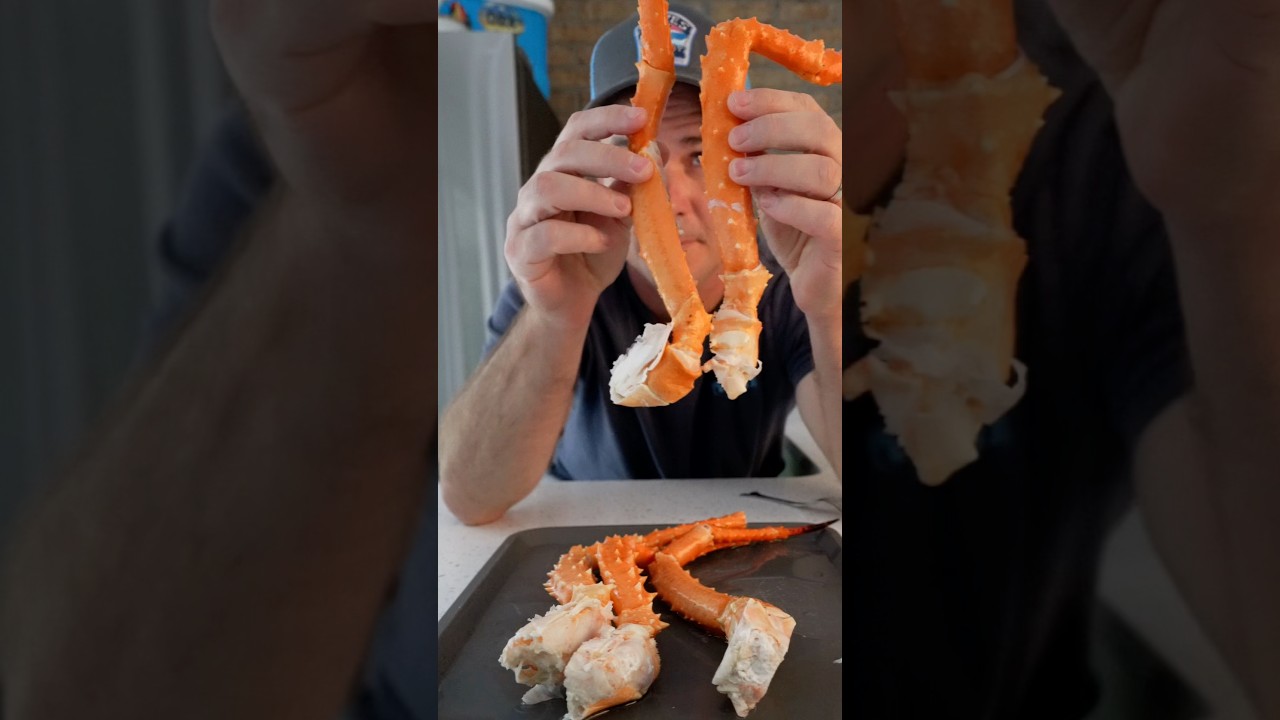 3 Levels of Picking King Crab #seafood #kingcrab #crab