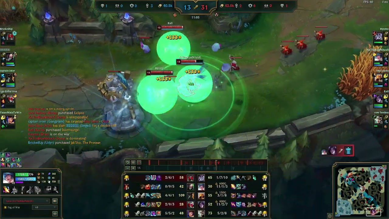 Opening with a Sona quad kill?!? An actually good Sona URF game #leagueoflegends