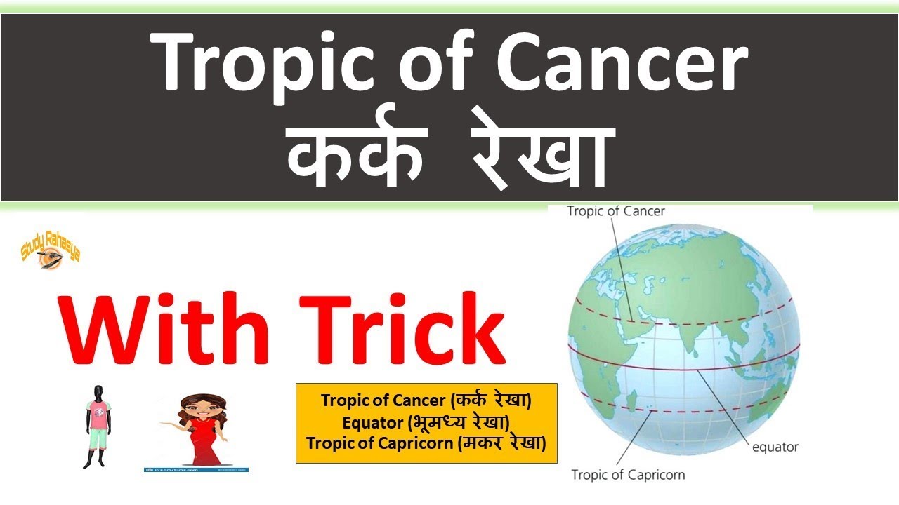 Tropic of Cancer with Tricks || कर्क रेखा || GK Trick || Study Rahasya