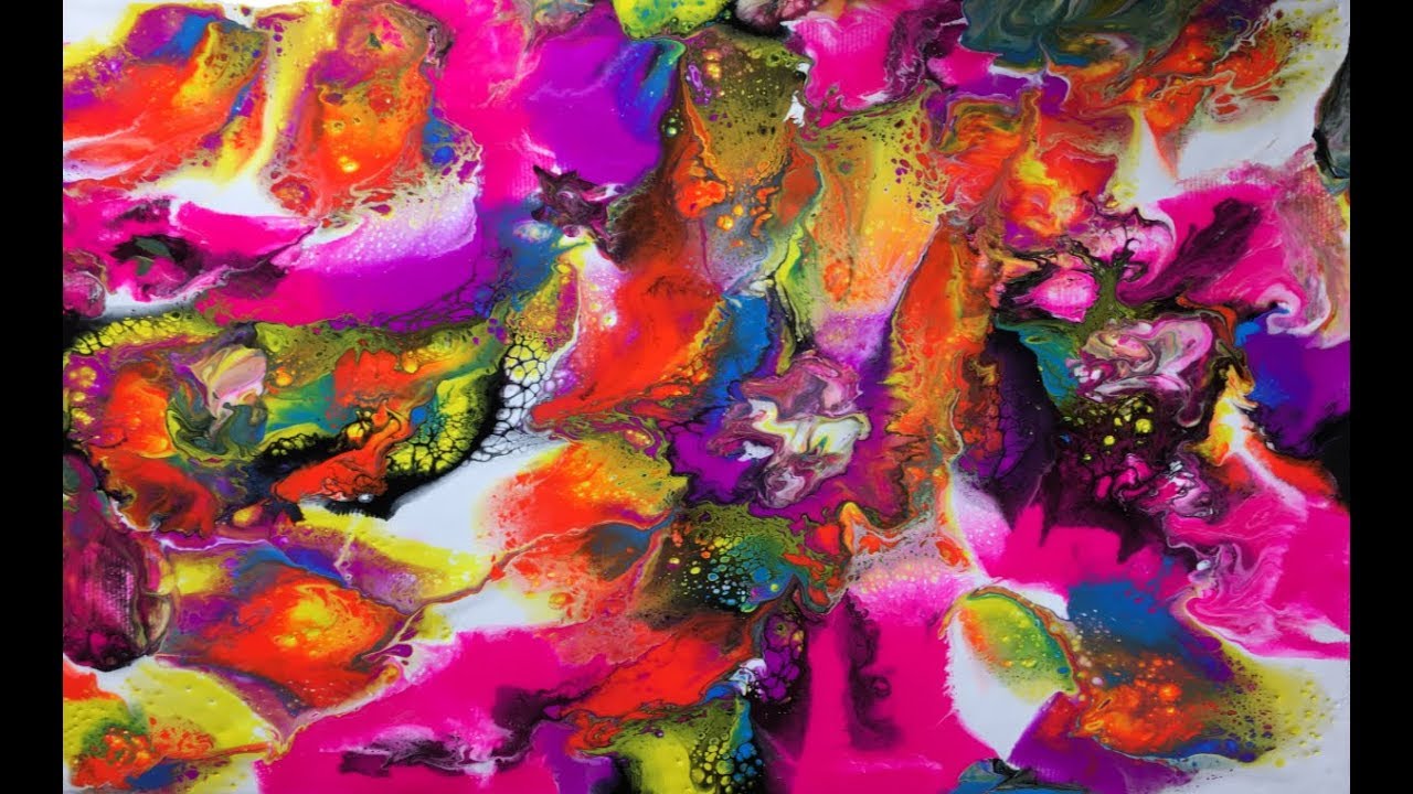Acrylic Fluid Pouring - DE05 - Color Explosion