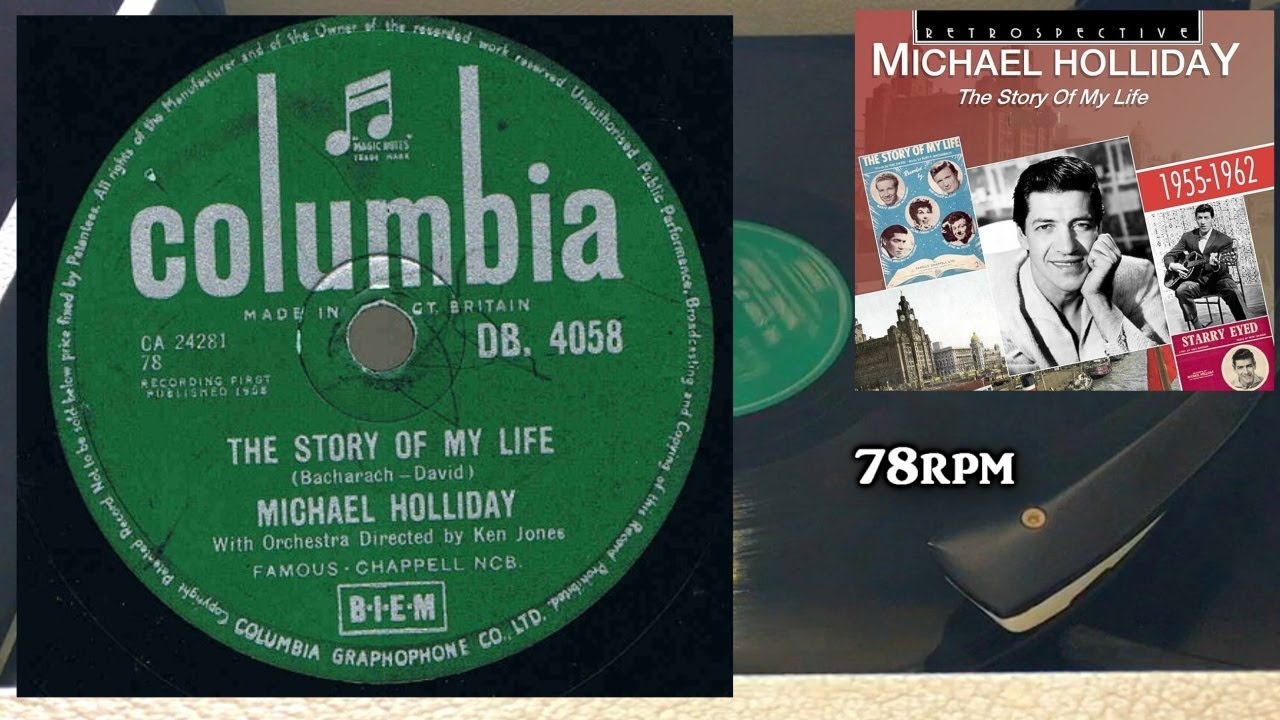 Michael Holliday - The Story Of My Life, 1958, Columbia - DB. 4058 Shellac, 10