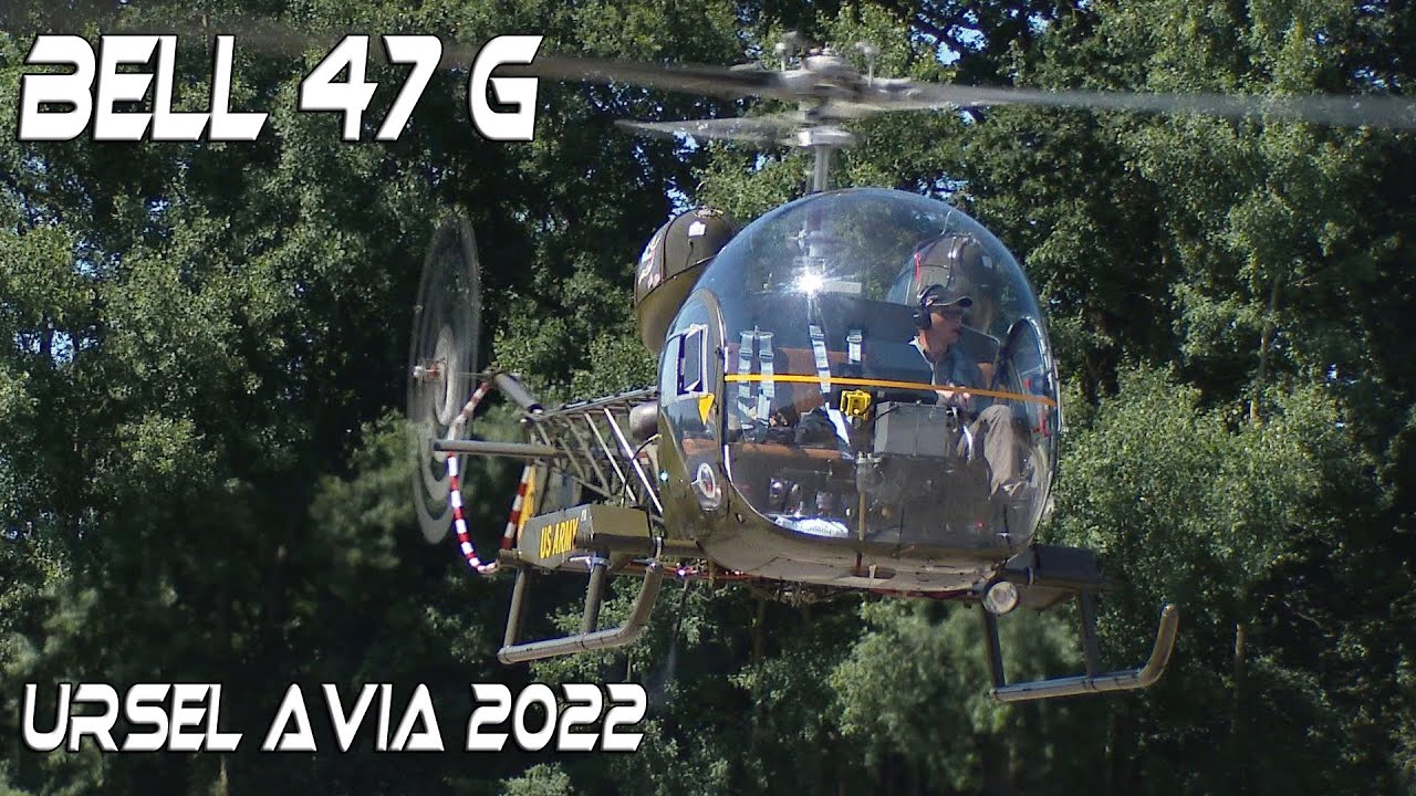 4K UHD Bell  47 G  Amazing Rare demo of this M.A.S.H. Helicopter