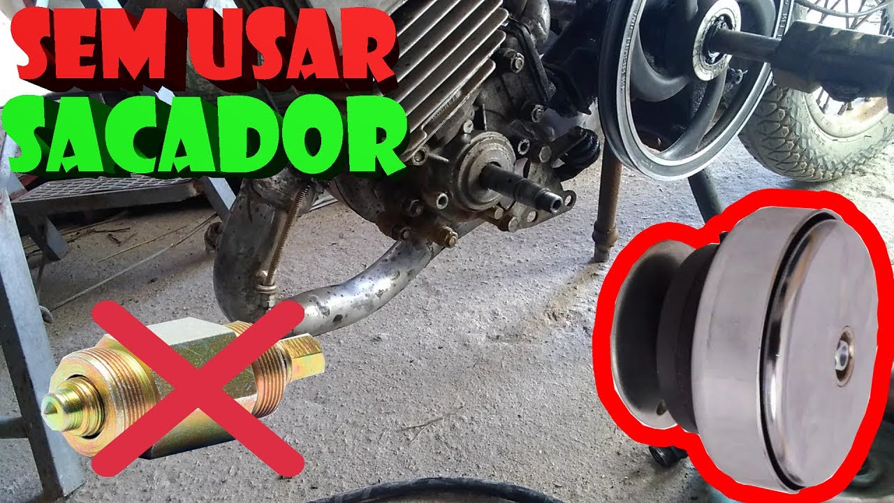 tirando a EMBREAGEM DA MOBILETE SEM SACADOR