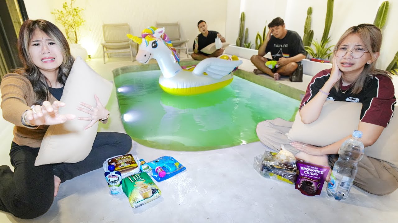 LAMA-LAMAAN BERTAHAN DI PINGGIR KOLAM RENANG!!
