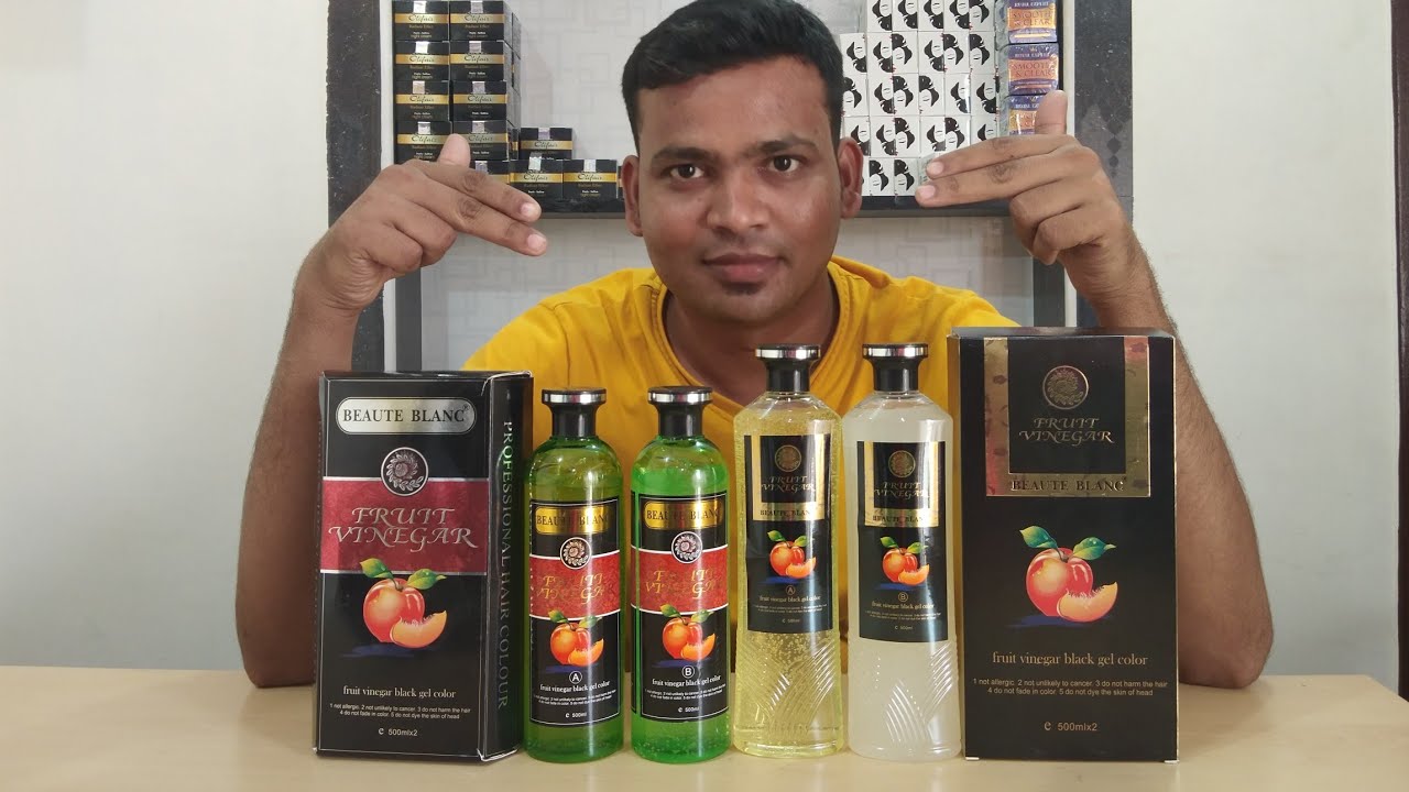 Beaute Blanc Fruit Vinegar Hair Dye (Black) Chandru Isokart Full review Tamil