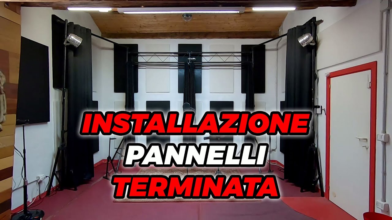 Installazione pannelli fonoassorbenti terminata - Nicchia Ritmica