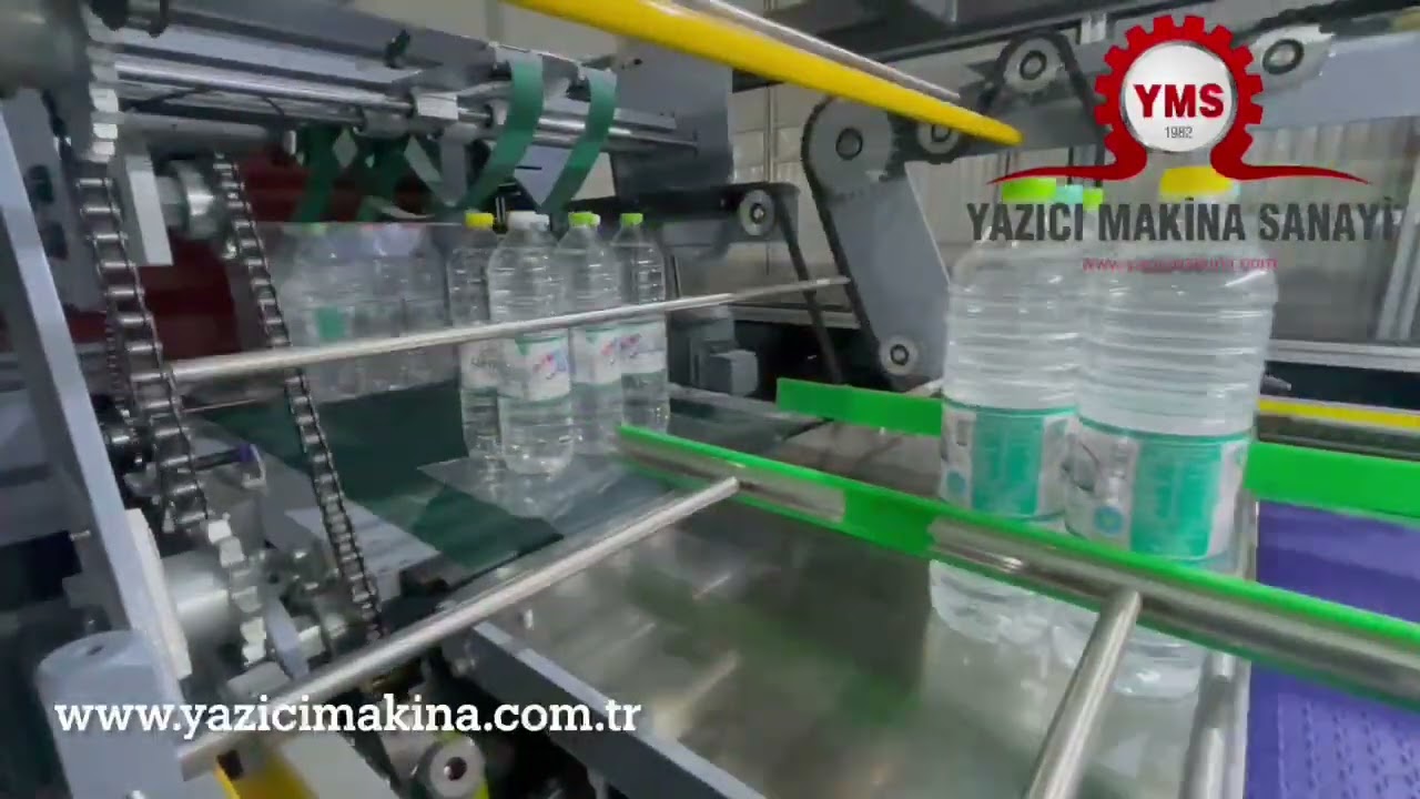LAP-OVER SYSTEM FULL AUTOMATIC SHRINK PACKAGING MACHINE FOR 1.5LT PET BOTTLES