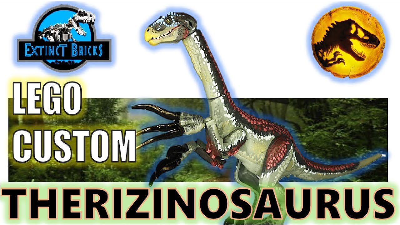 THERIZINOSAURUS LEGO JURASSIC WORLD DOMINION CUSTOM DINOSAUR I JWD THERIZINOSAURUS