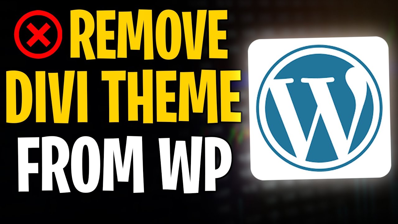 How to Remove Divi Theme From WordPress (2026) ✅