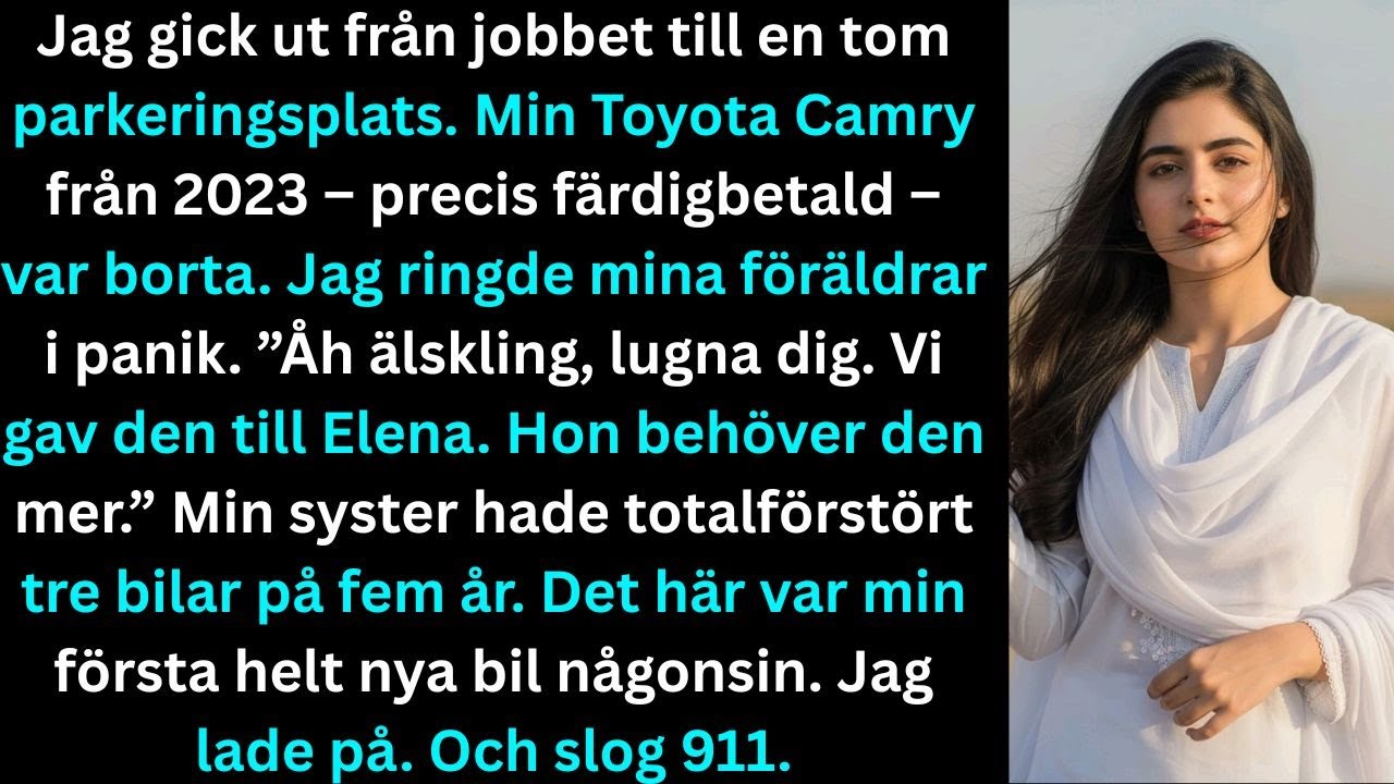 ”Jag gick ut från jobbet till en tom parkeringsplats. Min Toyota Camry från 2023 — precis avbetalad
