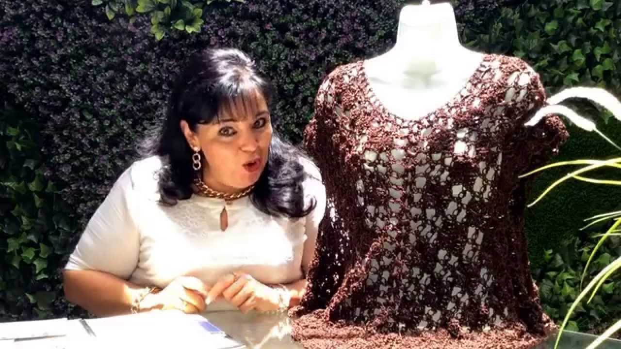 😍 Cómo Tejer esta Blusa de Espuma de Mar y Petatillo - Fácil y Rápido - Yo Tejo con Laura Cepeda😍