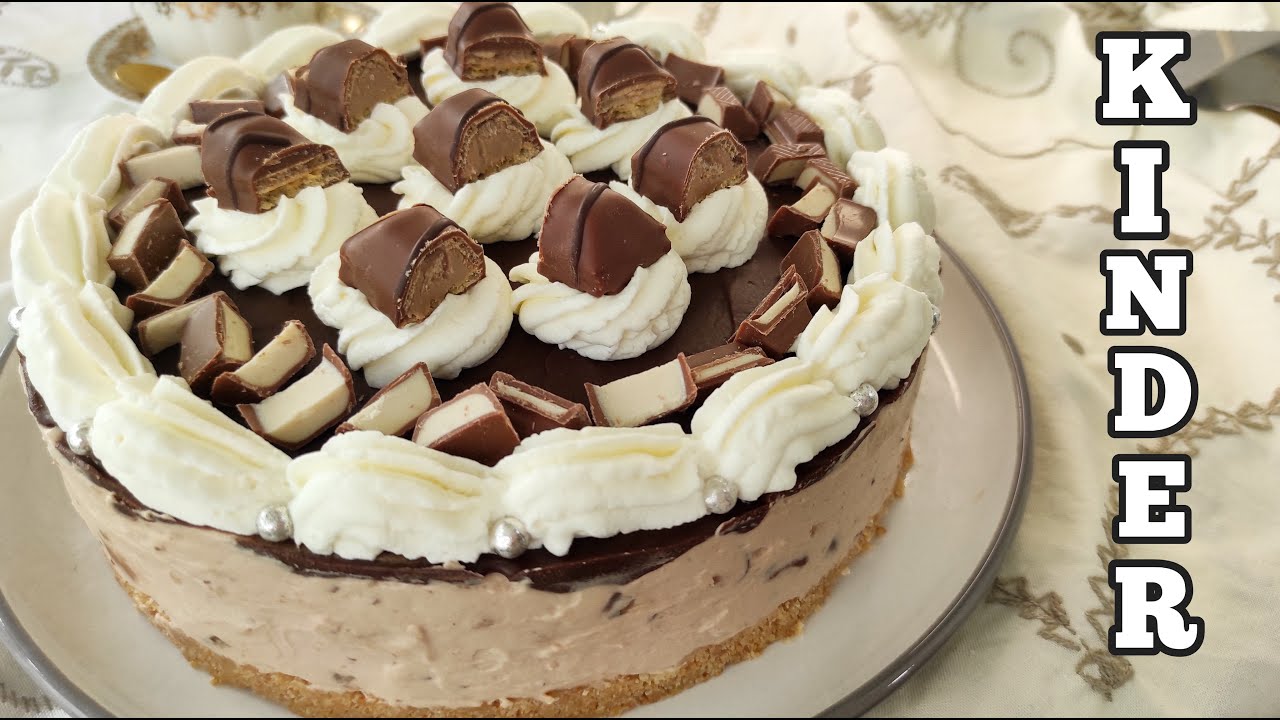 ⏩TARTA KINDER especial celebraciones / Sin Horno / Sin Gelatina