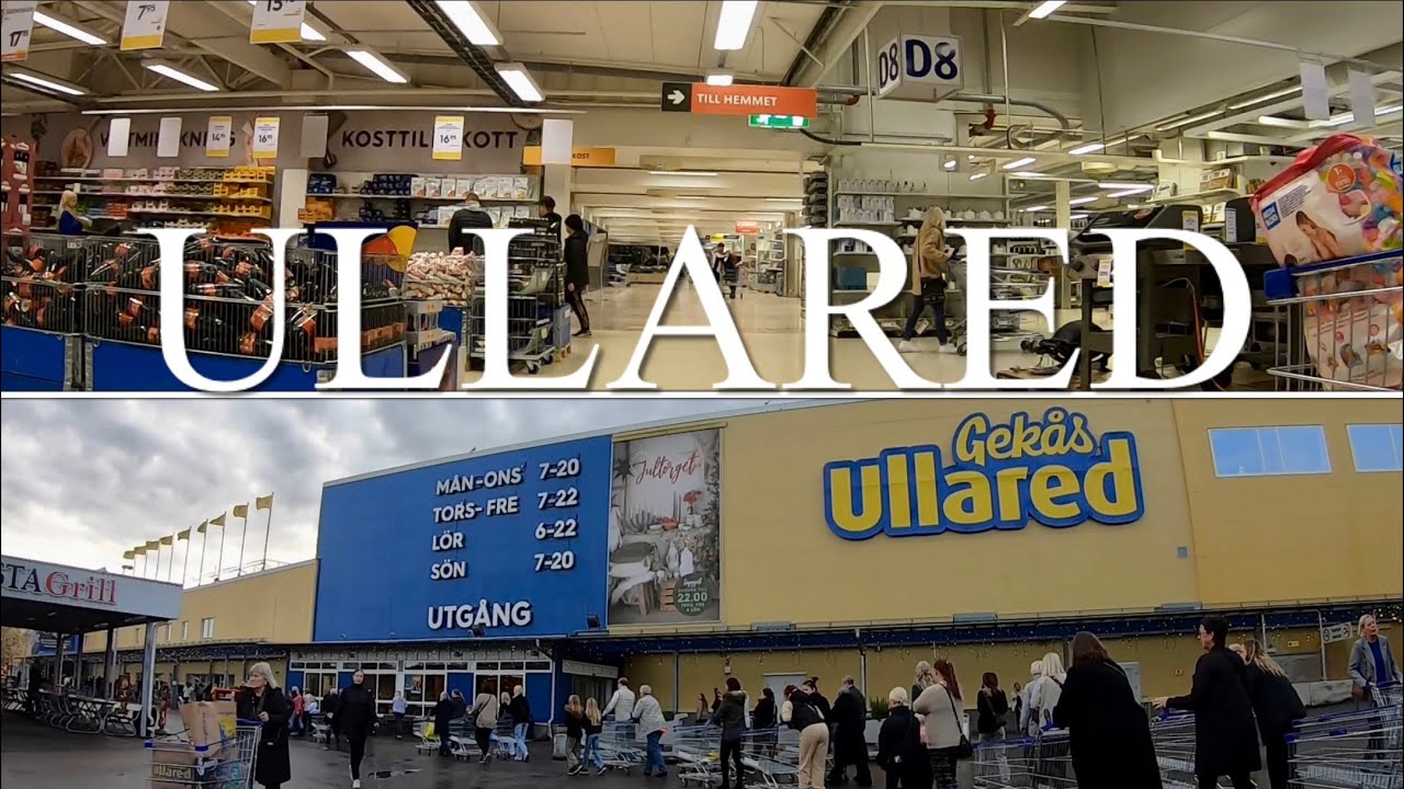 Promenerar runt inne på GEKÅS i Ullared.