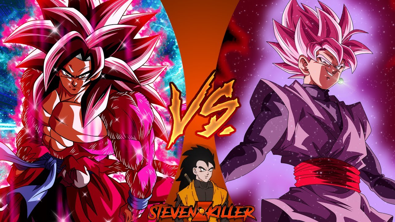 [What If] Xeno Goku (Super Saiyan 4) VS Goku Black (SSJR)! - (Fan Animation By Stephky22) REACTION