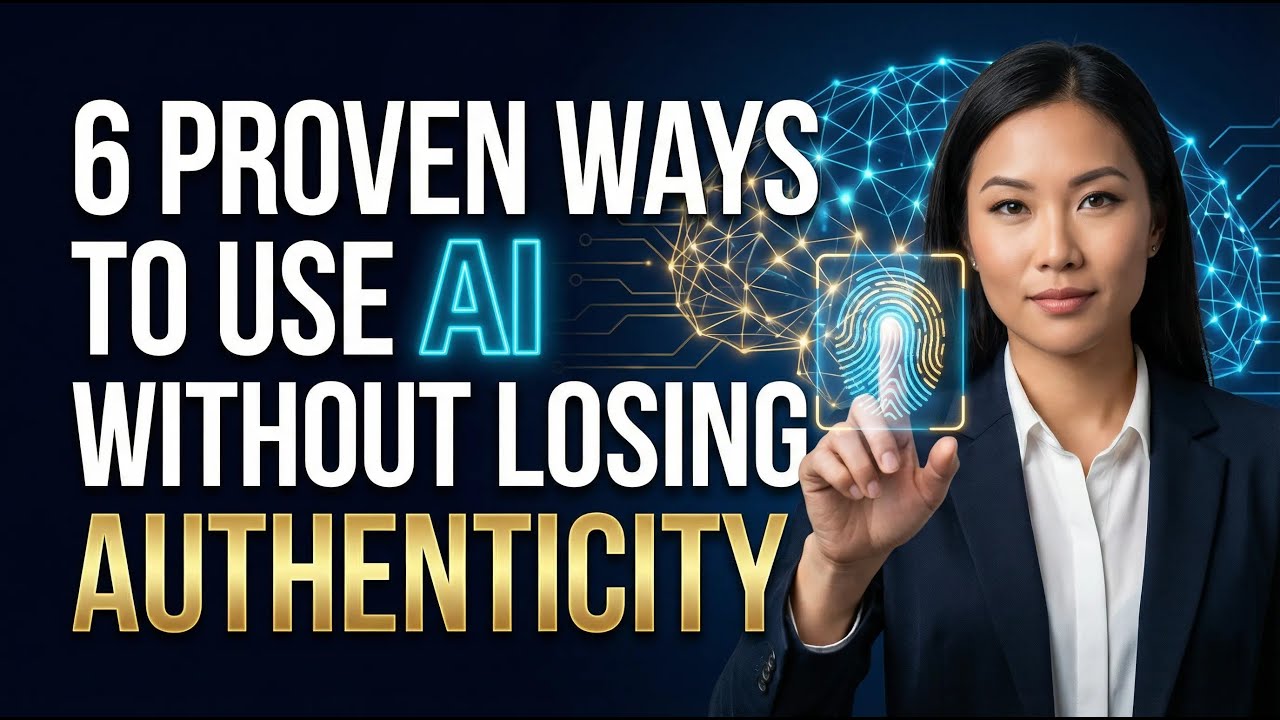 6 PROVEN WAYS TO USE AI WITHOUT LOSING AUTHENTICITY
