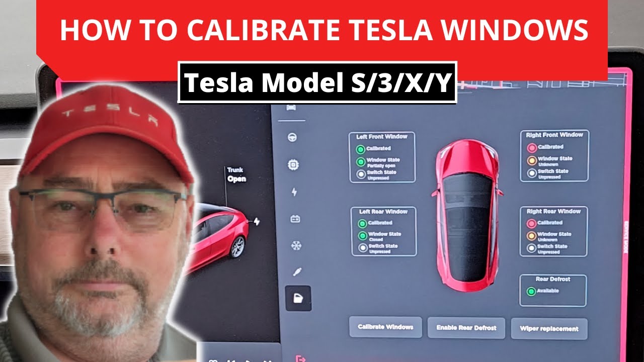 Как откалибровать окна Tesla Model 3 и Y в сервисном режиме или вручную за 5 минут
