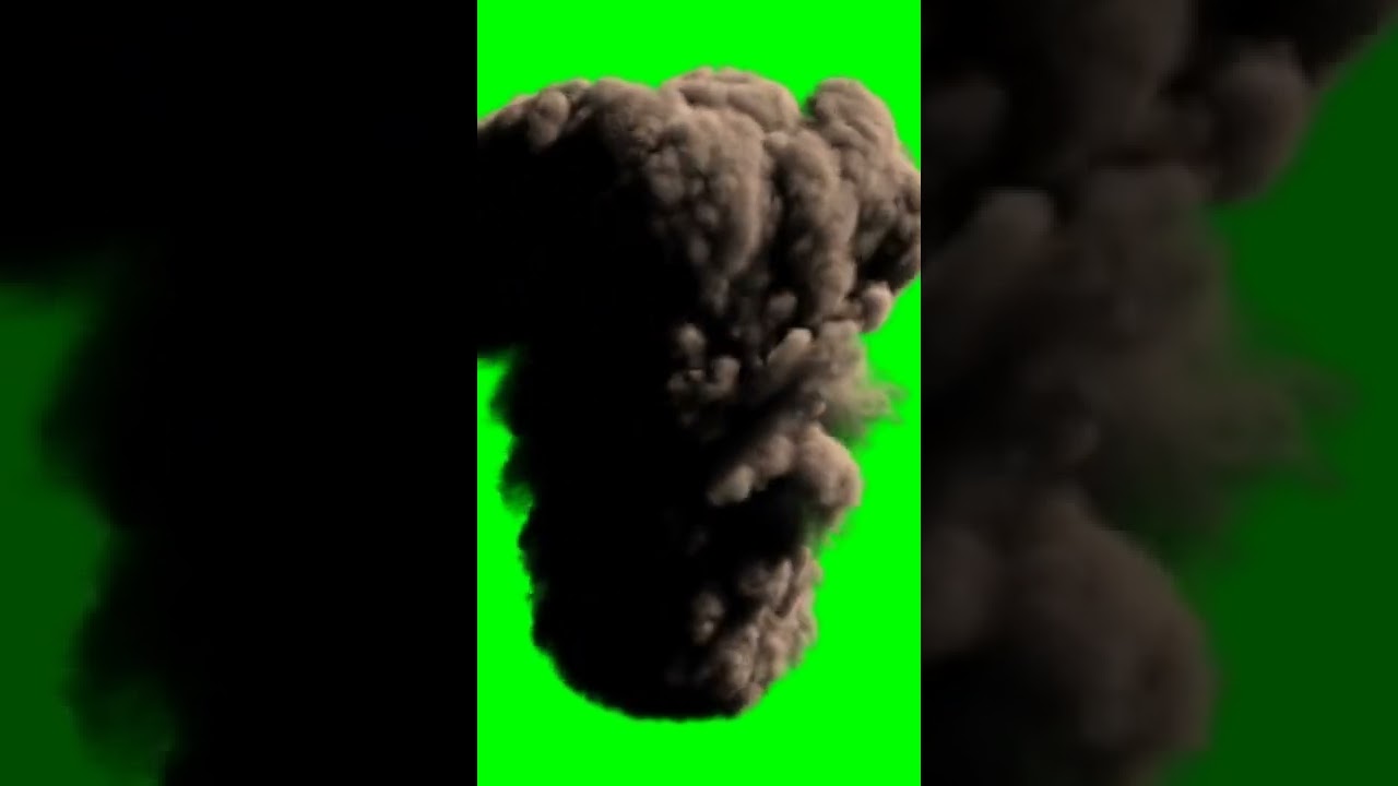 smoke bomb green screen video 