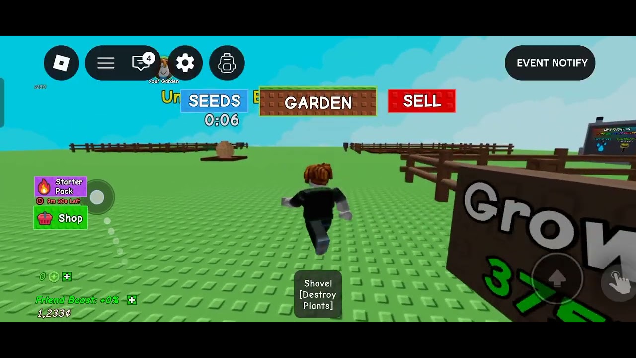 Roblox new game grow your garden part 1