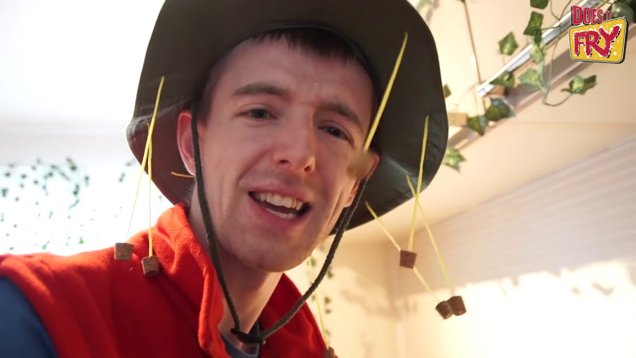 Does it Fry? | I'm A Celeb Special | (DEEP FRIED WORMS)
