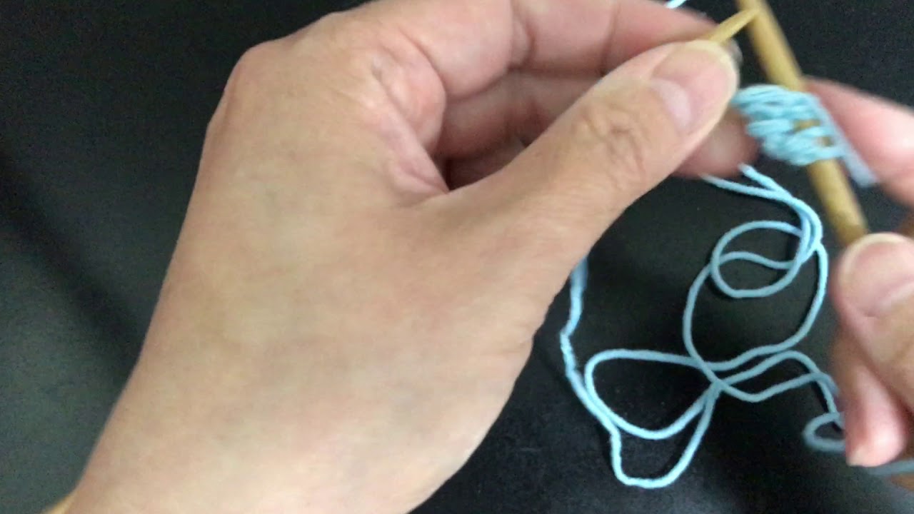 棒針：2 針鬆緊編織（羅紋）的起針