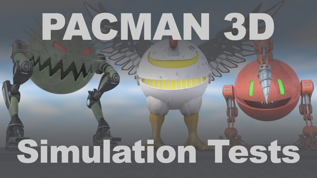 PACMAN 3D Procedural Walking & Motion Experiments | Cinema 4D Simulation Compilation #14
